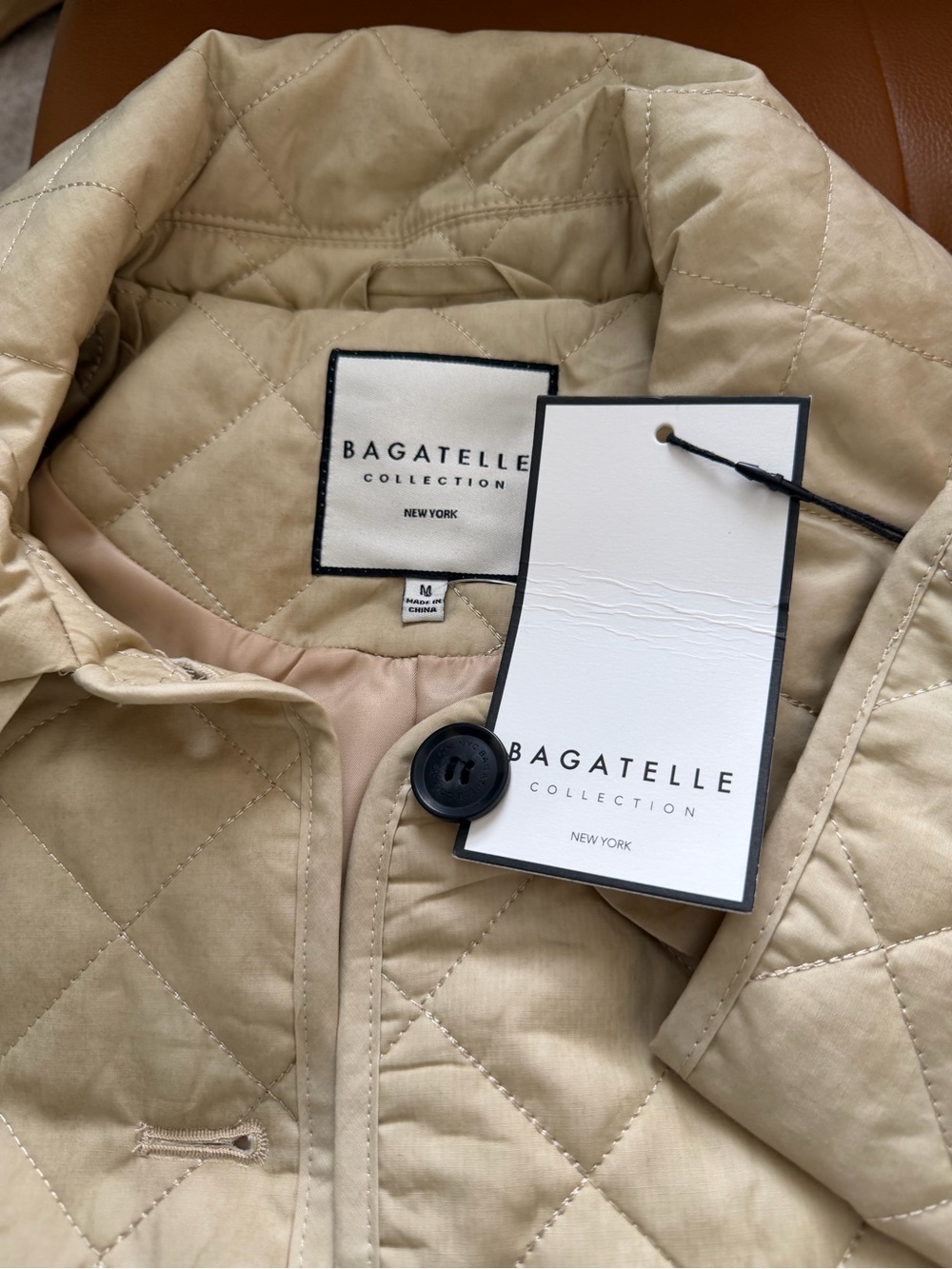 Quilted Ruffle-Collar Puffer Jacket - Beige - Picture 8 of 11